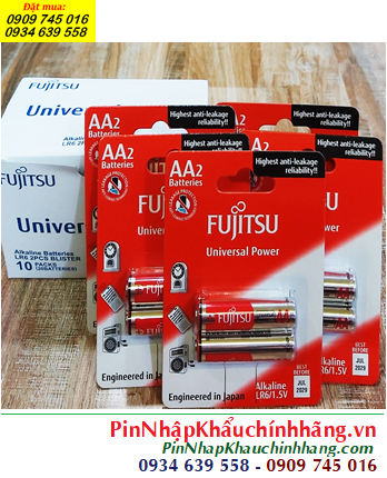 COMBO 1hộp 10vỉ =20viên Pin AA 1.5v Alkaline Fujitsu LR6-FU-W chính hãng _Giá 229.000đ/HỘP20viên